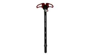 Black trekking pole with ergonomic handle
