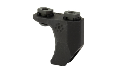 Black angled firearm foregrip accessory