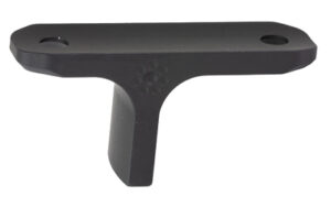 Black metal mounting bracket with support leg
