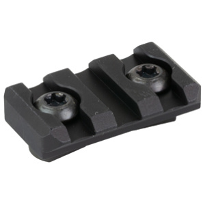 Black Picatinny rail mount for firearms
