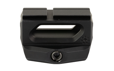 Black aluminum optic mount with clamp screw