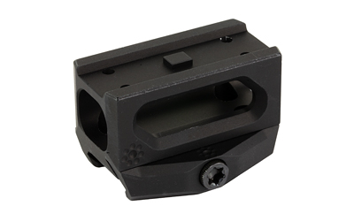 Black metal mounting block with screw clamp