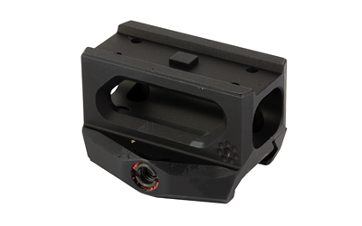 Black metal optic mount with adjustment dial