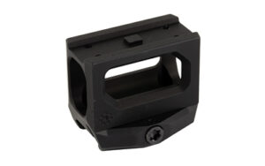 Black metal firearm scope riser mount