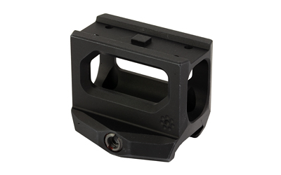 Black metal optic riser mount