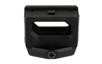 Black metal optic riser mount bracket
