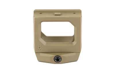 Beige plastic mounting bracket with rectangular opening
