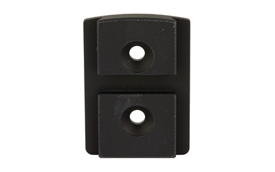 Black two-hole metal bracket