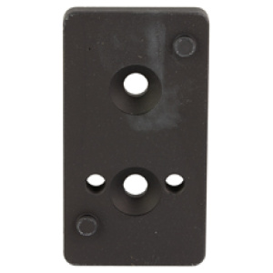 Rectangular black plate with multiple holes