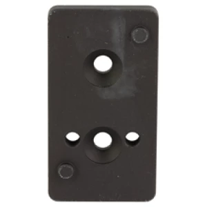 Rectangular black plate with multiple holes