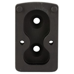 Black mount bracket with four holes