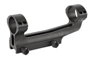Black rifle scope mount with dual rings