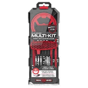 Gun cleaning multi-kit with brushes and accessories.