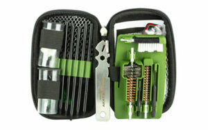 Compact zippered toolkit with drill bits and sockets