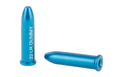 Blue .22 LR dummy rounds for training use