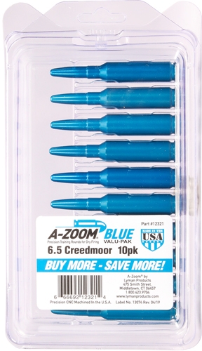A-Zoom 6.5 Creedmoor dummy rounds pack