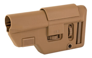 Tan adjustable rifle buttstock side view