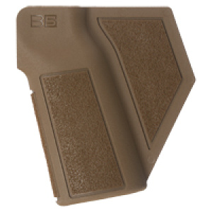 Brown car floor mat with grip texture.