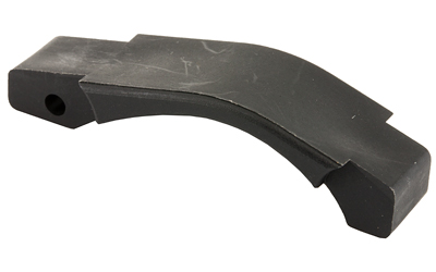 Curved black metal machine component