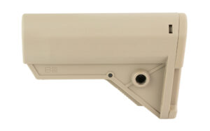 Beige adjustable rifle buttstock side view