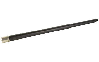 Black rifle barrel isolated on white background