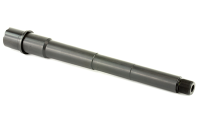Metal threaded shaft isolated on white background
