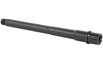 Long cylindrical metal barrel with splined end