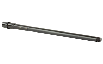 Long metal rifle barrel isolated on white