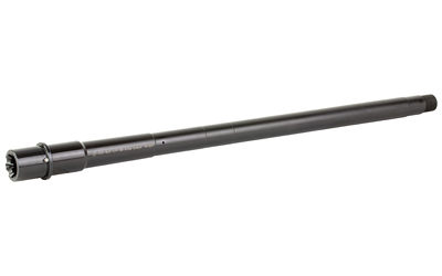 Long metal gun barrel with muzzle device