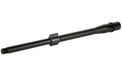 Black rifle barrel with front sight base