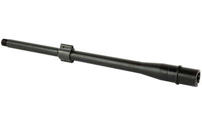 Black rifle barrel isolated on white background