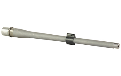 Metal rifle barrel with front sight block