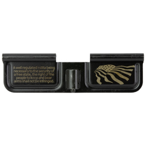 Gun part with American flag and Second Amendment text