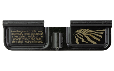 Gun part with American flag and Second Amendment text