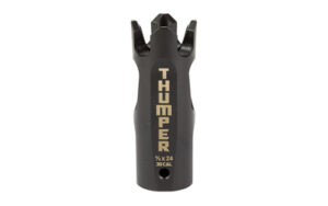 Black THUMPER 12-gauge muzzle brake attachment