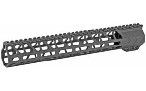 Skeletonized AR-15 free-float handguard with M-LOK slots
