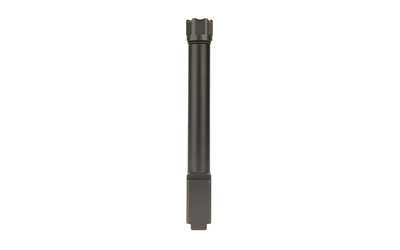 Black metal spline socket tool on white background