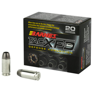 Barnes TAC-XPD defense ammunition and bullet