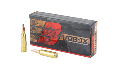 VOR-TX rifle ammunition box and cartridges