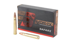 VOR-TX Safari ammunition box with rifle cartridges