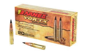 Box of Barnes VOR-TX rifle ammunition cartridges