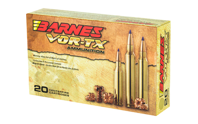 Box of Barnes VOR-TX rifle ammunition