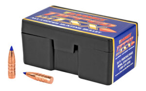 Ammunition box with two rifle cartridges