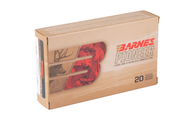Barnes Pioneer ammunition box with 20 rounds