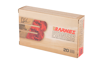 Barnes Pioneer ammunition box with cartridges visible