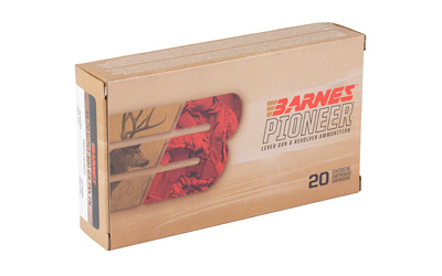 Barnes Pioneer ammunition box, 20 rounds
