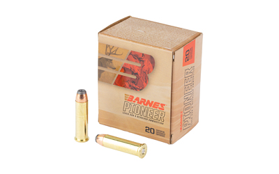 Barnes Pioneer ammunition box with bullets