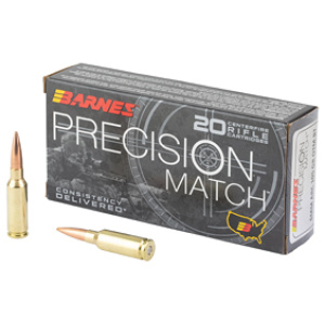 Barnes Precision Match OTM Rifle Ammunition 6mm ARC 105gr OTM 2675 fps 20/ct