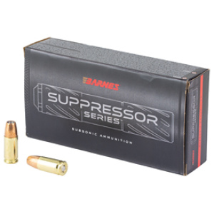 BARNES 9MM SUBSONIC 147GR - JHP 50RD 10BX/CS
