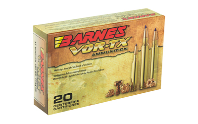 Barnes VOR-TX ammunition box with cartridges